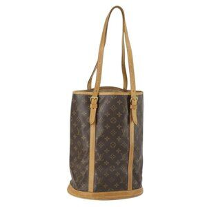Authentic LOUIS VUITTON Monogram Bucket GM Shoulder Bag M42236 LV